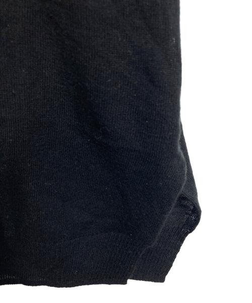 mizuiro-ind（ミズイロインド）mizuiro-ind (ミズイロインド) SHEER WIDE TUNIC  シアーワイドチュニック　シアーニット　薄手ニット ブラック サイズ:実寸参照の古着・服飾アイテム