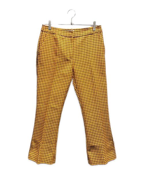 MARNI（マルニ）MARNI (マルニ) クロップドパンツ オレンジ×ボルドー サイズ:40の古着・服飾アイテム