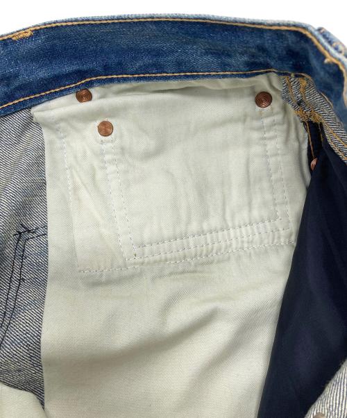 JUNYA WATANABE COMME des GARCONS（(ジュンヤワタナベ コムデギャルソン）JUNYA WATANABE COMME des GARCONS ((ジュンヤワタナベ コムデギャルソン) ランダムパッチワークデニムパンツ　デザインパンツ　デニムパンツ　日本製 インディゴ サイズ:XSの古着・服飾アイテム