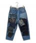 JUNYA WATANABE COMME des GARCONS（(ジュンヤワタナベ コムデギャルソン）の古着「ランダムパッチワークデニムパンツ　デザインパンツ　デニムパンツ　日本製」｜インディゴ