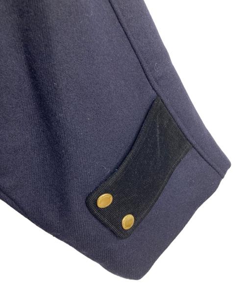 Traditional Weatherwear（トラディショナルウェザーウェア）Traditional Weatherwear (トラディショナルウェザーウェア) 圧縮メルトンダブルフェイスミドルAラインコート　LOTHIAN ロシアン　アウター ネイビー サイズ:34（実寸参照）の古着・服飾アイテム