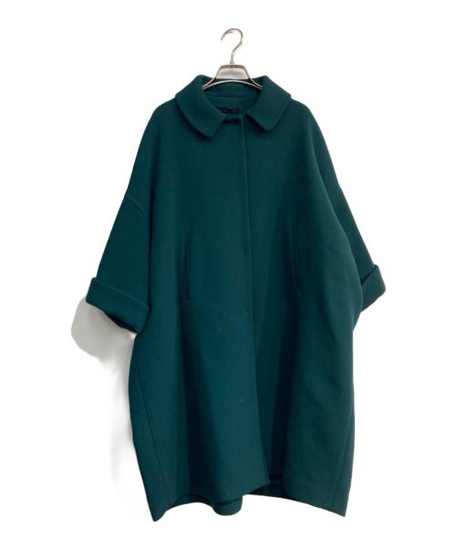 ANYA HINDMARCH（アニヤ・ハインドマーチ）ANYA HINDMARCH (アニヤ・ハインドマーチ) ブローチ付ステンカラーコート グリーン サイズ:ｆｒｅｅの古着・服飾アイテム