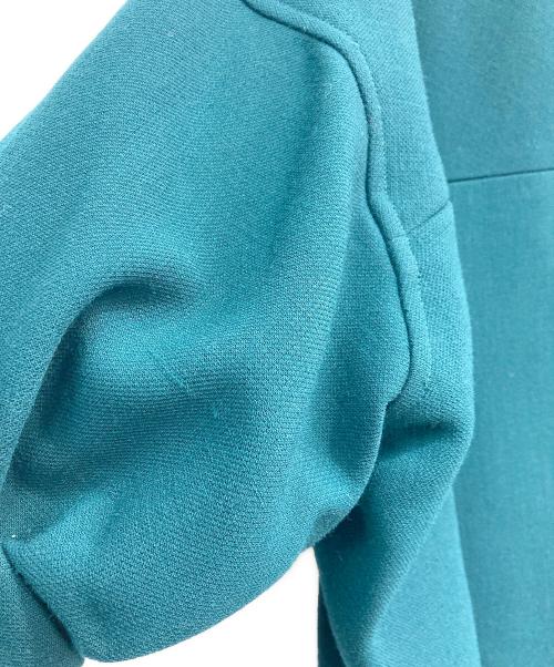 ANYA HINDMARCH（アニヤ・ハインドマーチ）ANYA HINDMARCH (アニヤ・ハインドマーチ) ブローチ付ステンカラーコート グリーン サイズ:ｆｒｅｅの古着・服飾アイテム