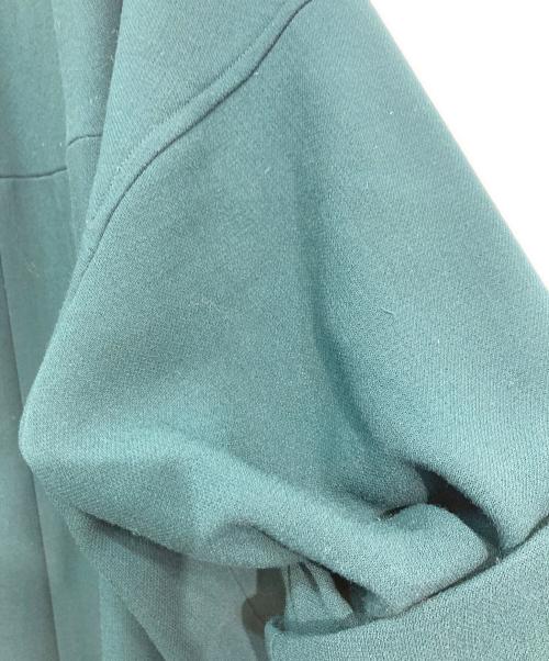 ANYA HINDMARCH（アニヤ・ハインドマーチ）ANYA HINDMARCH (アニヤ・ハインドマーチ) ブローチ付ステンカラーコート グリーン サイズ:ｆｒｅｅの古着・服飾アイテム