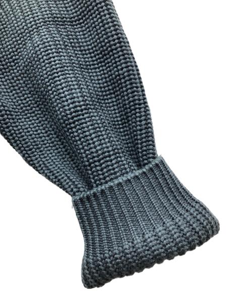 BATONER（バトナ―）BATONER (バトナ―) SIGNATURE クルーネックプルオーバーニット ブルー サイズ:3の古着・服飾アイテム