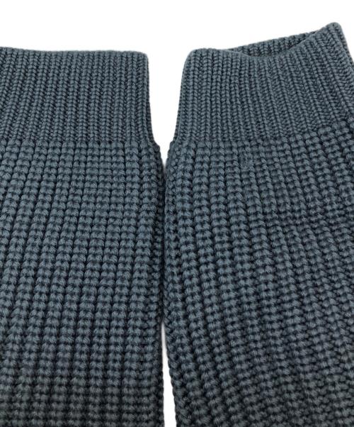 BATONER（バトナ―）BATONER (バトナ―) SIGNATURE クルーネックプルオーバーニット ブルー サイズ:3の古着・服飾アイテム