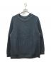 BATONER（バトナ―）の古着「SIGNATURE クルーネックプルオーバーニット」｜ブルー
