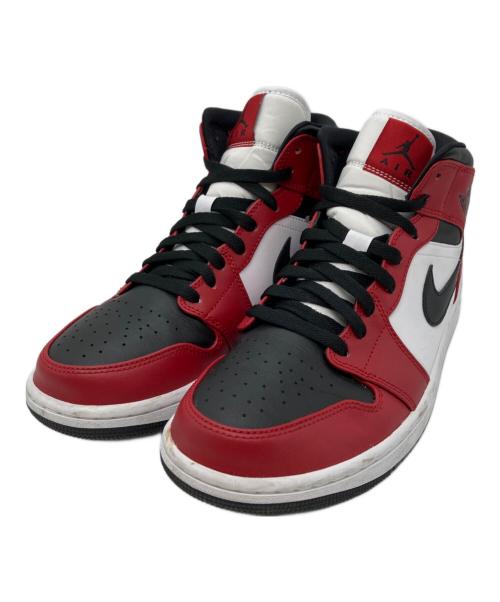 NIKE（ナイキ）NIKE (ナイキ) AIR JORDAN 1 MID ブラック×レッド サイズ:27.5の古着・服飾アイテム