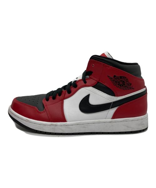 NIKE（ナイキ）NIKE (ナイキ) AIR JORDAN 1 MID ブラック×レッド サイズ:27.5の古着・服飾アイテム