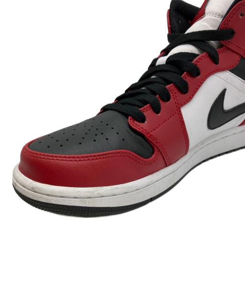 NIKE（ナイキ）NIKE (ナイキ) AIR JORDAN 1 MID ブラック×レッド サイズ:27.5の古着・服飾アイテム