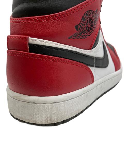 NIKE（ナイキ）NIKE (ナイキ) AIR JORDAN 1 MID ブラック×レッド サイズ:27.5の古着・服飾アイテム