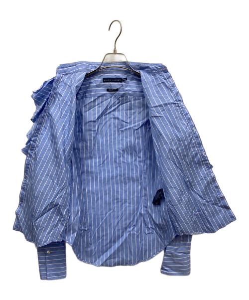 RALPH LAUREN（ラルフローレン）RALPH LAUREN (ラルフローレン) フリルシャツ ブルー サイズ:キッズ4の古着・服飾アイテム