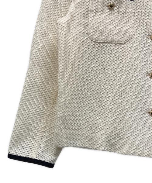 NOLLEY'S sophi（ノーリーズソフィー）NOLLEY'S sophi (ノーリーズソフィー) ウォッシャブルラッセルカーデジャケット アイボリー サイズ:38の古着・服飾アイテム