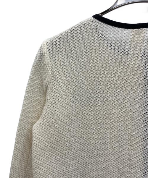 NOLLEY'S sophi（ノーリーズソフィー）NOLLEY'S sophi (ノーリーズソフィー) ウォッシャブルラッセルカーデジャケット アイボリー サイズ:38の古着・服飾アイテム