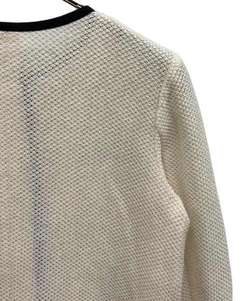 NOLLEY'S sophi（ノーリーズソフィー）NOLLEY'S sophi (ノーリーズソフィー) ウォッシャブルラッセルカーデジャケット アイボリー サイズ:38の古着・服飾アイテム