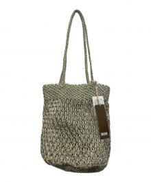 The Bagmati（ザバグマティ）の古着「メッシュバッグ」｜ゴールド