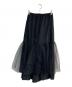 1er Arrondissement (プルミエ アロンディスモン) 2WAYチュールギャザースカート　B1042AFS006 ブラック サイズ:Free：7000円