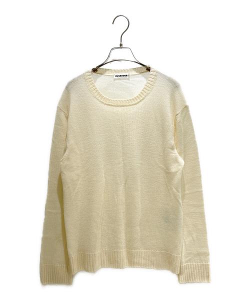 JIL SANDER+（ジルサンダープラス）JIL SANDER+ (ジルサンダープラス) Crew neck knit クルーネックニット JPUP752505 アイボリー サイズ:48の古着・服飾アイテム