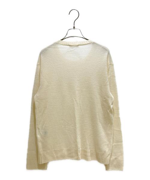 JIL SANDER+（ジルサンダープラス）JIL SANDER+ (ジルサンダープラス) Crew neck knit クルーネックニット JPUP752505 アイボリー サイズ:48の古着・服飾アイテム
