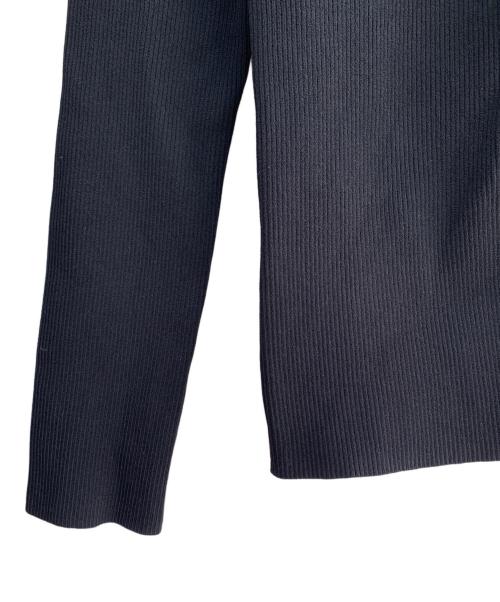 Noble（ノーブル）Noble (ノーブル) レースアップリブニット ブラック サイズ:FREEの古着・服飾アイテム