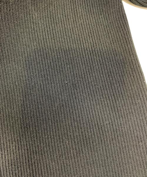 Noble（ノーブル）Noble (ノーブル) レースアップリブニット ブラック サイズ:FREEの古着・服飾アイテム