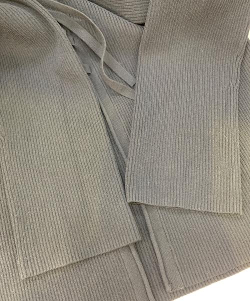 Noble（ノーブル）Noble (ノーブル) レースアップリブニット ブラック サイズ:FREEの古着・服飾アイテム