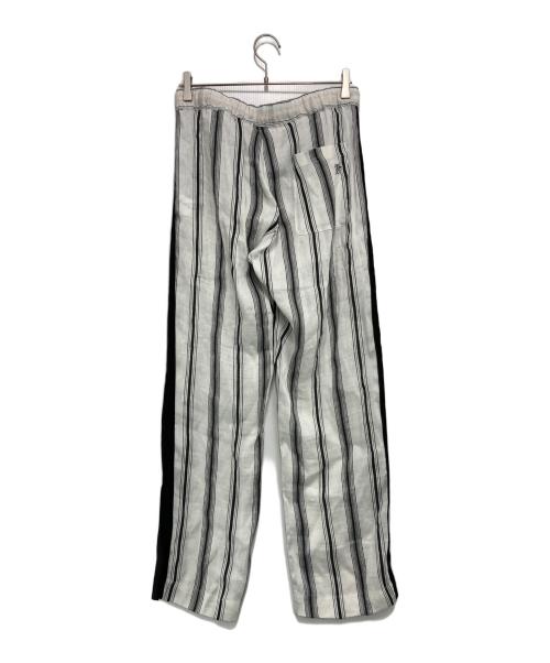 WALES BONNER（ウェールズボナー）WALES BONNER (ウェールズボナー) Volta Jazz Side Line Pants ヴォルタ・ジャズサイドラインパンツ ホワイト×ブラック サイズ:48の古着・服飾アイテム