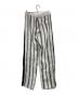 WALES BONNER (ウェールズボナー) Volta Jazz Side Line Pants ヴォルタ・ジャズサイドラインパンツ ホワイト×ブラック サイズ:48：13000円