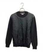 COMME des GARCONS HOMME PLUSコムデギャルソンオムプリュス）の古着「切替ニット」｜ブラック