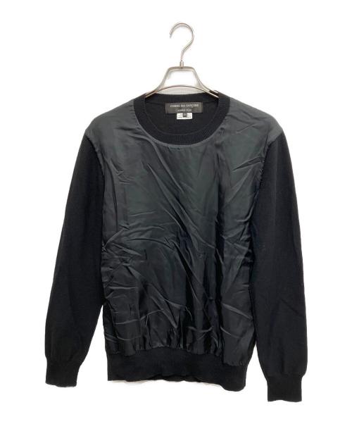 COMME des GARCONS HOMME PLUS（コムデギャルソンオムプリュス）COMME des GARCONS HOMME PLUS (コムデギャルソンオムプリュス) 切替ニット ブラック サイズ:Mの古着・服飾アイテム