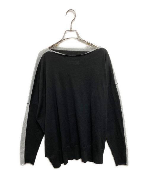 sulvam（サルバム）sulvam (サルバム) Silver line knit ブラック サイズ:Sの古着・服飾アイテム