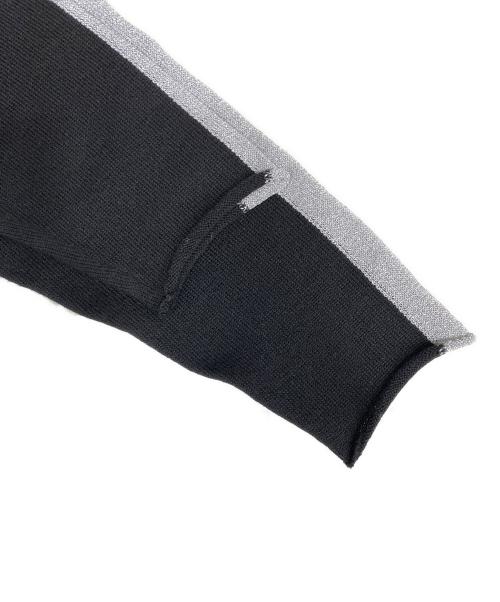 sulvam（サルバム）sulvam (サルバム) Silver line knit ブラック サイズ:Sの古着・服飾アイテム