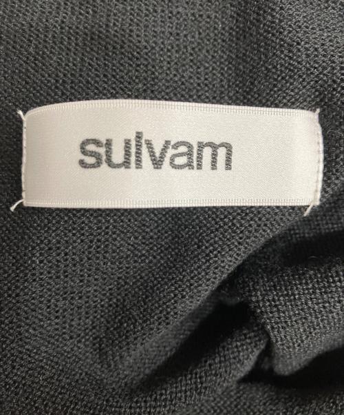 sulvam（サルバム）sulvam (サルバム) Silver line knit ブラック サイズ:Sの古着・服飾アイテム
