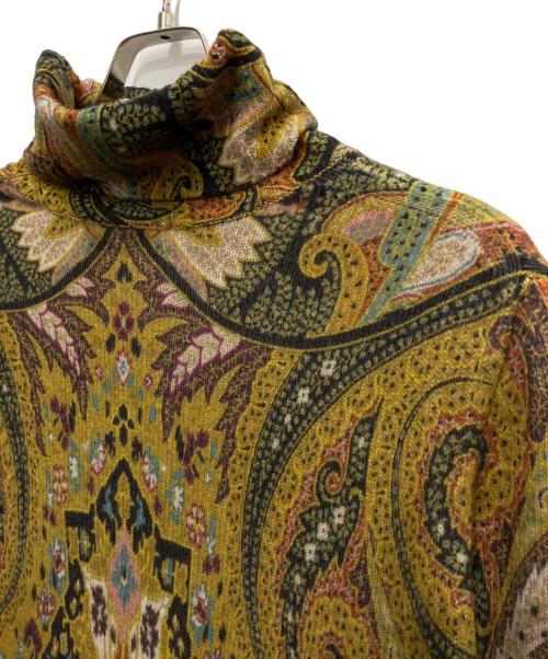 ETRO（エトロ）ETRO (エトロ) 総柄ニット イエロー サイズ:Sの古着・服飾アイテム