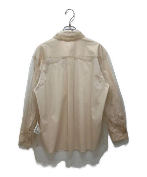 Chika Kisada（チカ キサダ）Chika Kisada (チカ キサダ) チュールシャツ ベージュ サイズ:SIZE1の古着・服飾アイテム