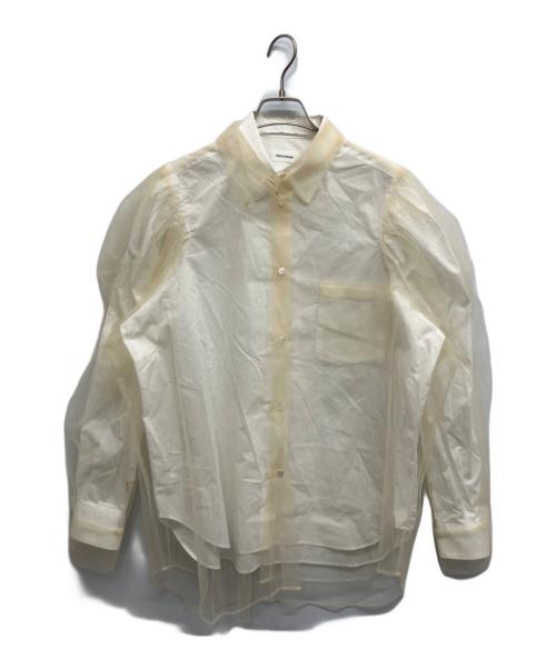 Chika Kisada（チカ キサダ）Chika Kisada (チカ キサダ) チュールシャツ ホワイト サイズ:1の古着・服飾アイテム