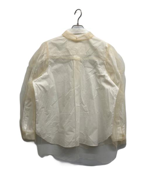 Chika Kisada（チカ キサダ）Chika Kisada (チカ キサダ) チュールシャツ ホワイト サイズ:1の古着・服飾アイテム