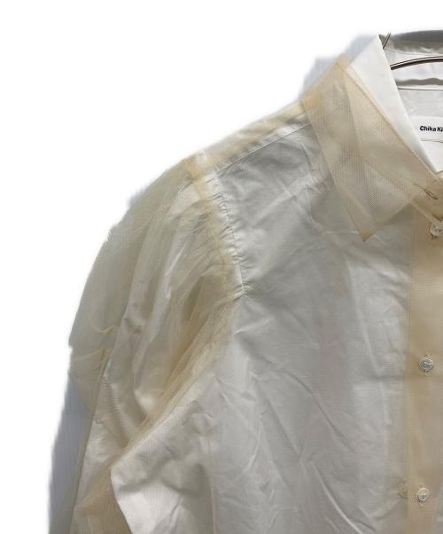 Chika Kisada（チカ キサダ）Chika Kisada (チカ キサダ) チュールシャツ ホワイト サイズ:1の古着・服飾アイテム