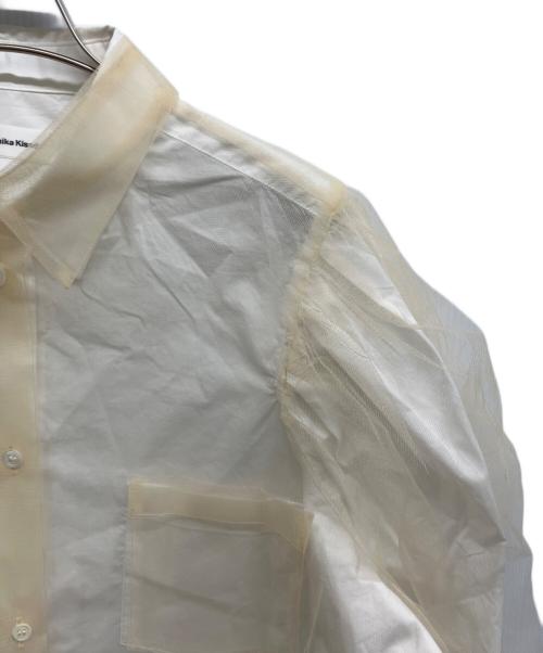 Chika Kisada（チカ キサダ）Chika Kisada (チカ キサダ) チュールシャツ ホワイト サイズ:1の古着・服飾アイテム