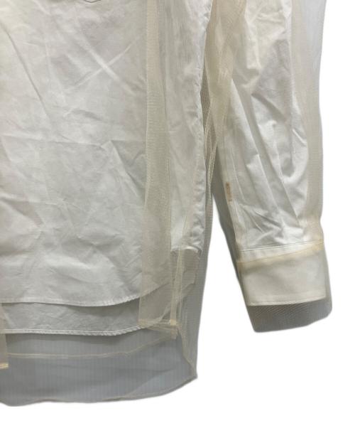 Chika Kisada（チカ キサダ）Chika Kisada (チカ キサダ) チュールシャツ ホワイト サイズ:1の古着・服飾アイテム