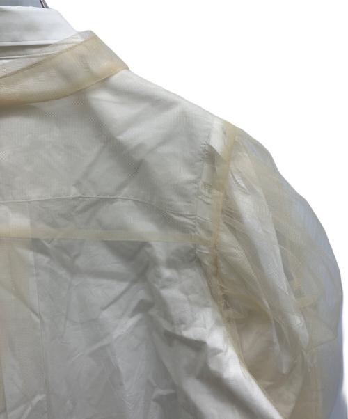 Chika Kisada（チカ キサダ）Chika Kisada (チカ キサダ) チュールシャツ ホワイト サイズ:1の古着・服飾アイテム