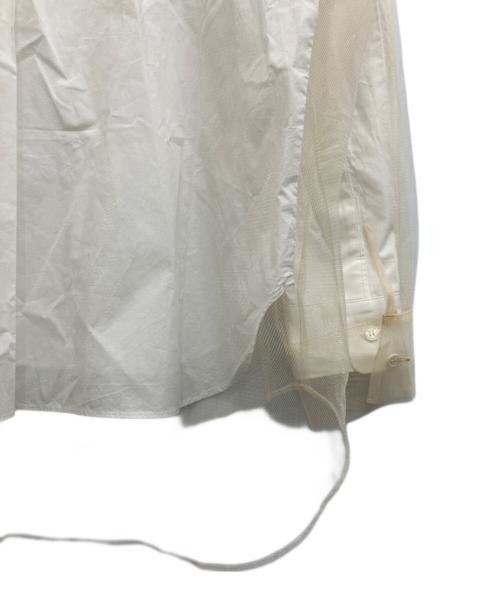 Chika Kisada（チカ キサダ）Chika Kisada (チカ キサダ) チュールシャツ ホワイト サイズ:1の古着・服飾アイテム