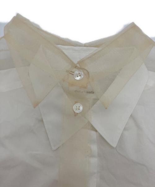 Chika Kisada（チカ キサダ）Chika Kisada (チカ キサダ) チュールシャツ ホワイト サイズ:1の古着・服飾アイテム