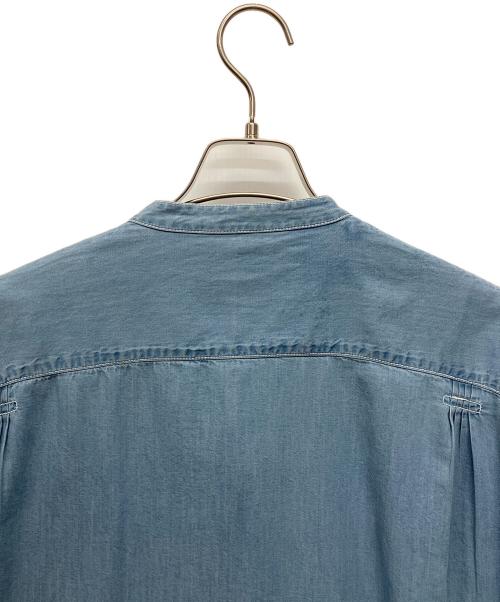 pheeta（フィータ）pheeta (フィータ) バンドカラーシャツ ブルー サイズ:2の古着・服飾アイテム