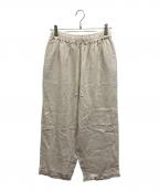 nest Robeネストローブ）の古着「リネンフリルパンツ」｜オフホワイト