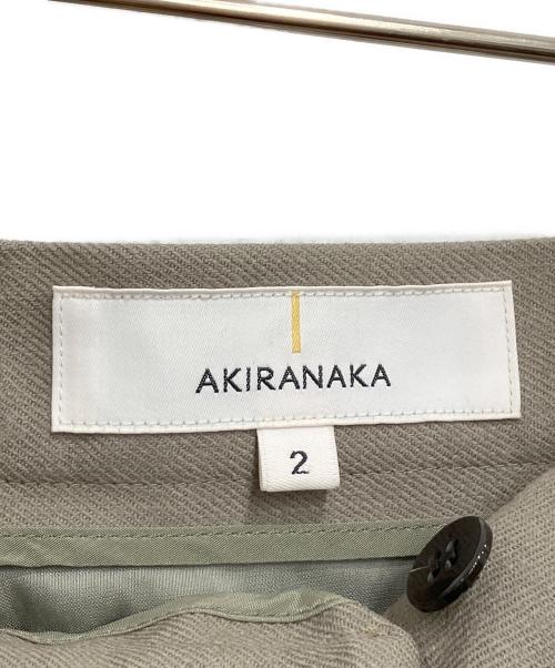AKIRA NAKA（アキラナカ）AKIRA NAKA (アキラナカ) Terese wide tuck PT/タックワイドパンツ オリーブ サイズ:2の古着・服飾アイテム