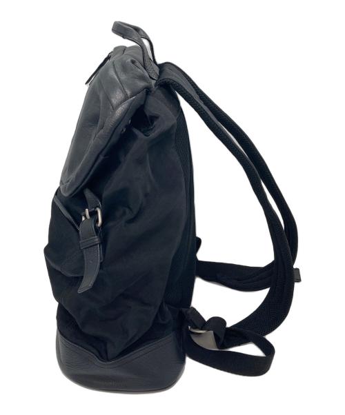 PAUL SMITH（ポールスミス）Paul Smith (ポールスミス) リュック　バックパック　レザーバッグ ブラック サイズ:実寸参照の古着・服飾アイテム