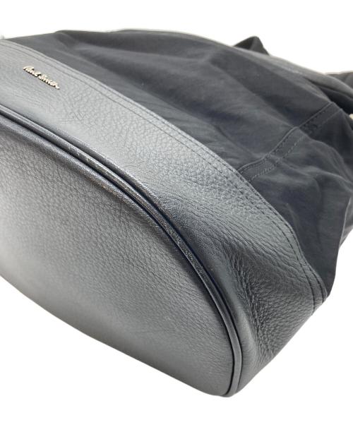 PAUL SMITH（ポールスミス）Paul Smith (ポールスミス) リュック　バックパック　レザーバッグ ブラック サイズ:実寸参照の古着・服飾アイテム