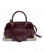 TOD'Sトッズ）の古着「フリンジ 2WAYバッグ」｜エンジ