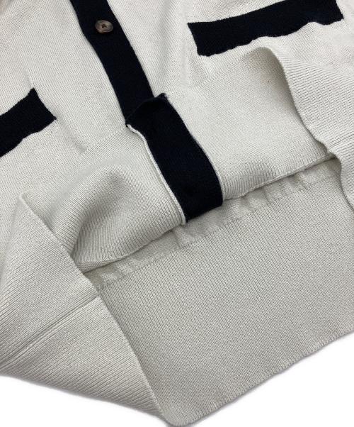 Vivienne Westwood man（ヴィヴィアン ウェストウッド マン）Vivienne Westwood man (ヴィヴィアン ウェストウッド マン) オーブ刺繍ツートーンカーディガン ブラック サイズ:44の古着・服飾アイテム